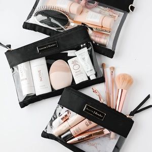 Austin Fowler cosmetic clear travel bags